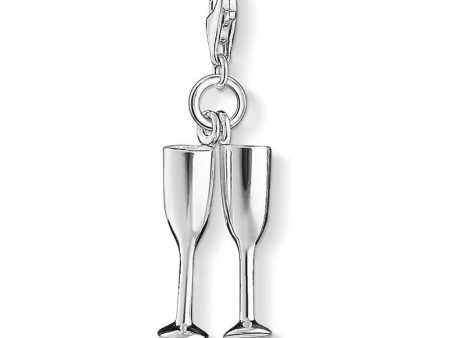 Sterling Silver Thomas Sabo Charm Club Champagne Flutes on Sale