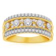 10ct Yellow Gold 1 2 Carat Diamond Dress Ring Online now