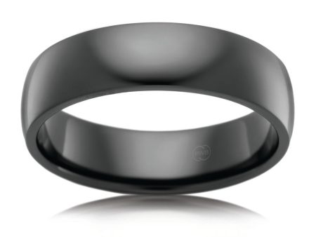 Zirconium 6mm Gents Ring Polish Finish. Size T, W, X. For Discount