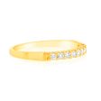 18ct Yellow Gold Ring With 1 4 Carat Diamonds Online Hot Sale