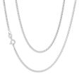 Sterling Silver Unisex Curb 50 Gauge 45cm Chain Sale