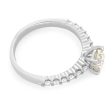 18ct White Gold Ring With 1 Carat Of Brilliant Cut Diamonds For Sale