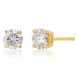 14ct Yellow Gold Diamond Stud Earrings with Appoximately 1 Carat of Diamonds Cheap