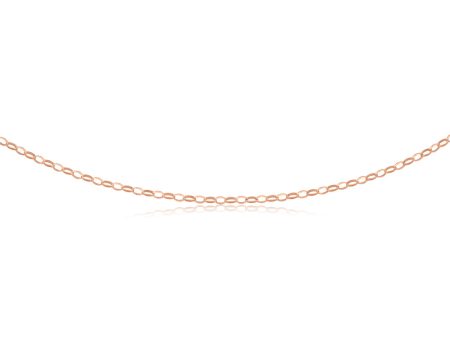 9ct Rose Gold Silverfilled 50cm Belcher Chain Online now