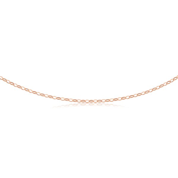 9ct Rose Gold Silverfilled 50cm Belcher Chain Online now