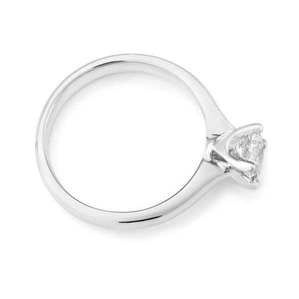 18ct 1.00 Carat Princess Certified Solitaire Diamond Ring For Discount