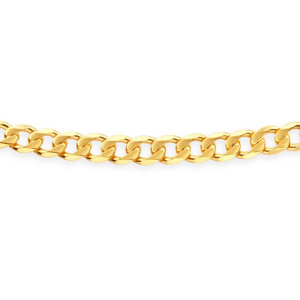 9ct Yellow Solid Gold 60cm 250 Gauge Curb Chain For Discount