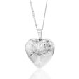 Sterling Silver Tree of Life 16mm x 21mm Heart Locket Rhodium Plated For Discount