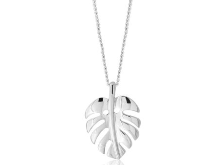 Sterling Silver Leaf Pendant Fashion