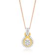 9ct Charming White Gold Diamond Pendant With 45cm Chain Online Sale