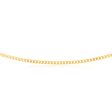 9ct Yellow Solid Gold 120 Gauge Curb 55cm Chain For Cheap