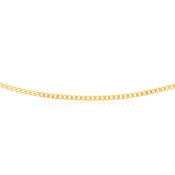 9ct Yellow Solid Gold 120 Gauge Curb 55cm Chain For Cheap