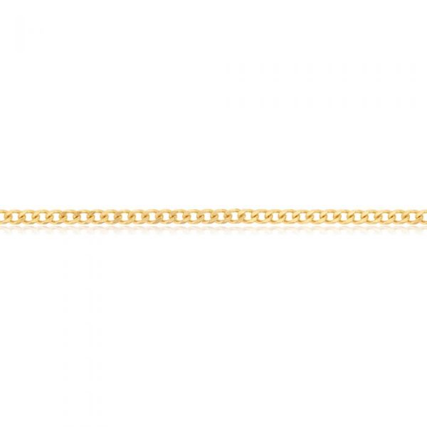 9ct Yellow Solid Gold 55cm 70 Gauge Curb Chain For Sale