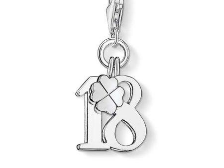 Sterling Silver Thomas Sabo Charm Club Lucky 18 Sale