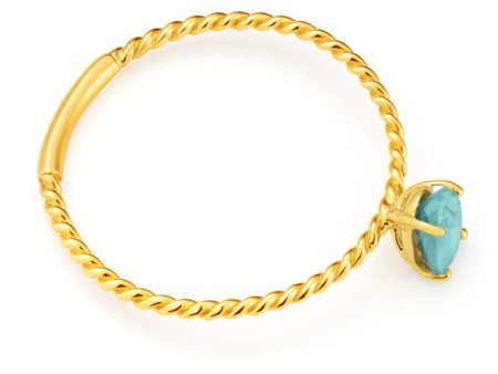 9ct Yellow Gold Turquoise Ring Supply