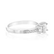 Sterling Silver Zirconia Princess Cut Trilogy Ring Fashion